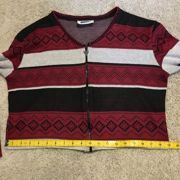 Riata Arizona Tribal Cropped Zip Up Cardigan - Picture 13 of 15